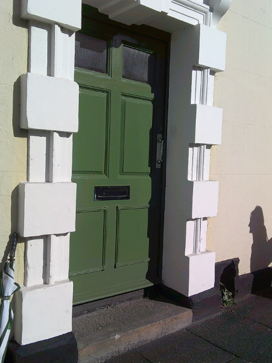The green door that represents the firm I’ve worked for for 38 years. Not all of my time there, but I just wanted to capture that because they’ve been a really good firm to work for and been encouraging of me.
- Mother participant, Bristol