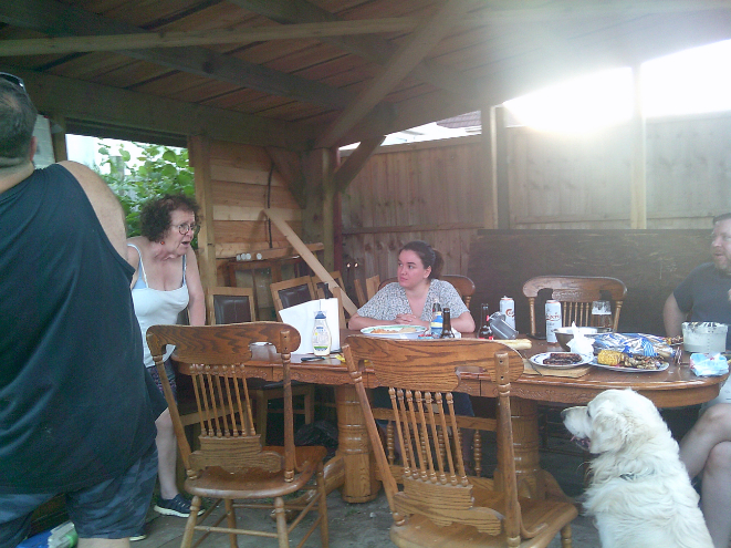 Photo from a recent BBQ. We love a good BBQ as a family and always have a good time cooking, eating, drinking and talking about everything! Some of our best days are by a BBQ as it’s a good excuse to all get together.
- Participant, Bristol