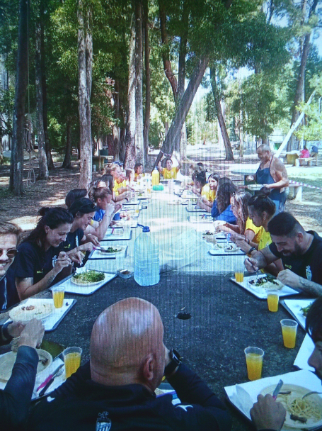 This is a three-day football internship my son did. And we were there with them.
- Mother participant, Porto